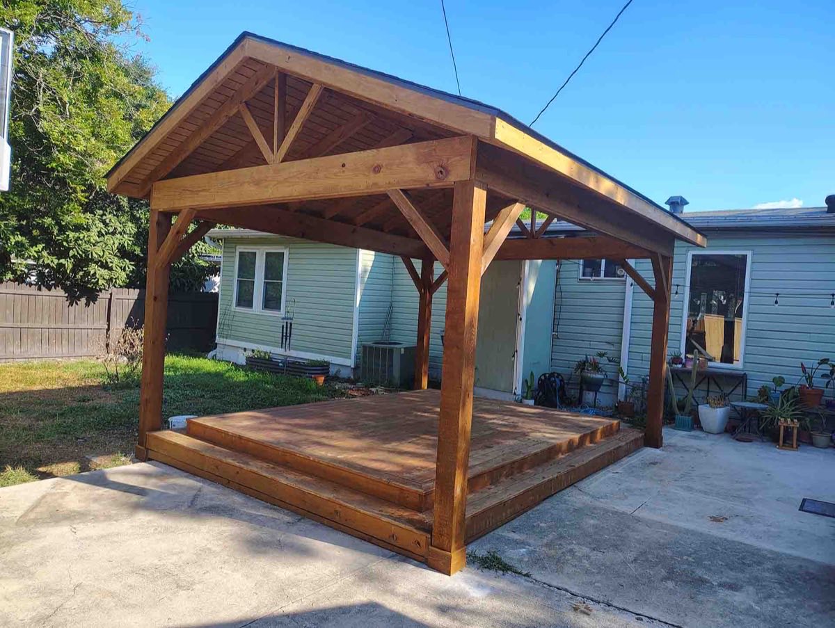 Custom patio and gazebo